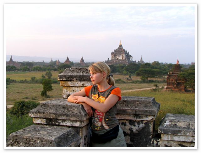 Bagan fr solnedgang